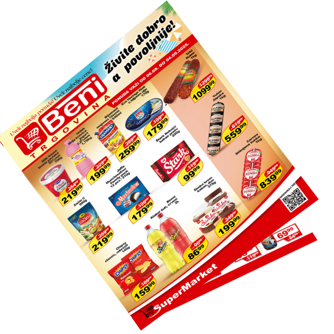 Mesecna akcija avgust Beni trgovina katalog