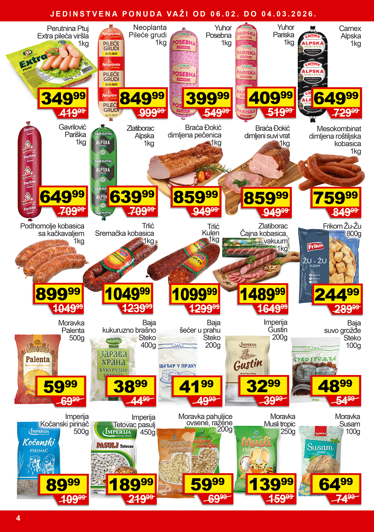 Meseca akcija Beni trgovina februar 2026