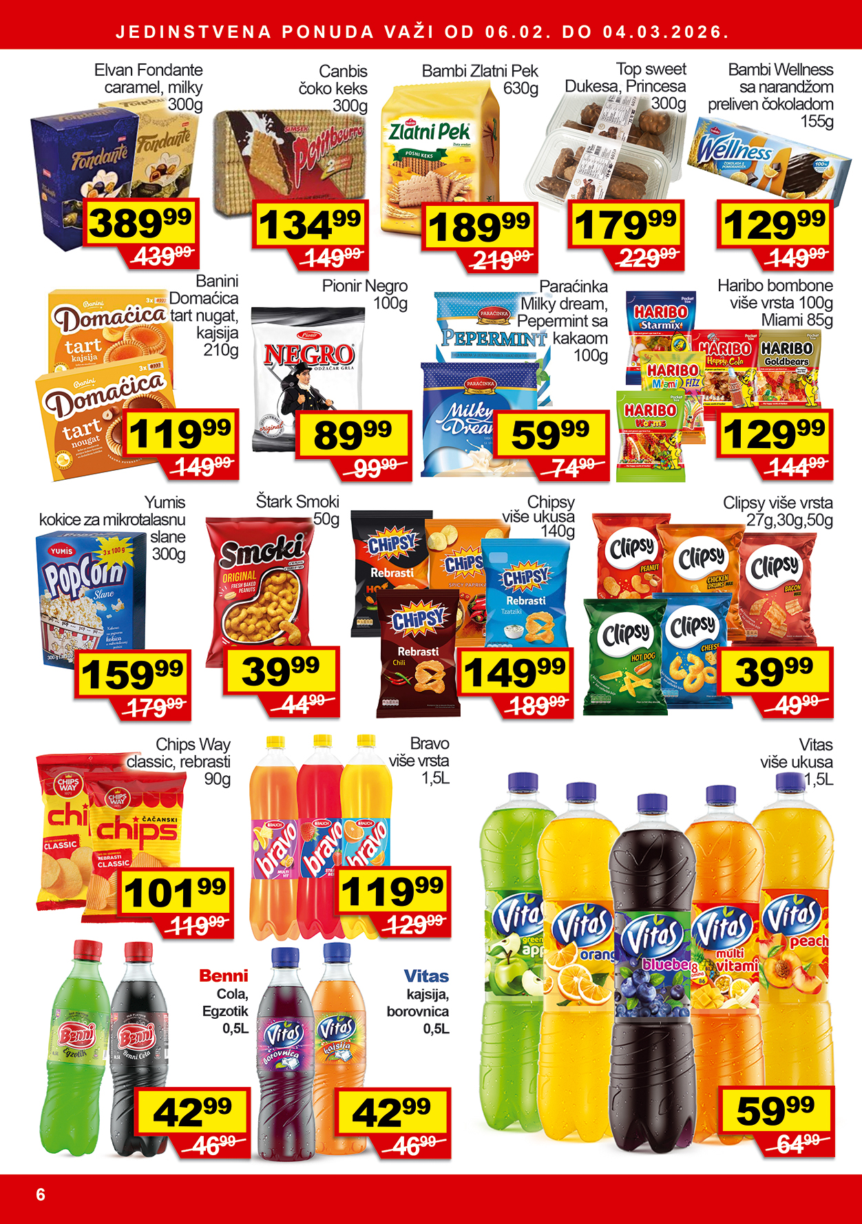 Meseca akcija Beni trgovina februar 2026