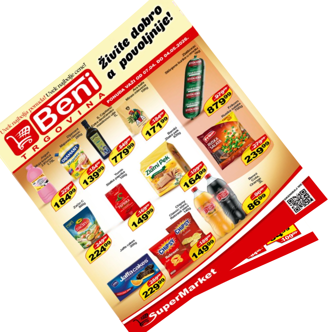 Nedeljna akcija Beni Trgovina april 2026